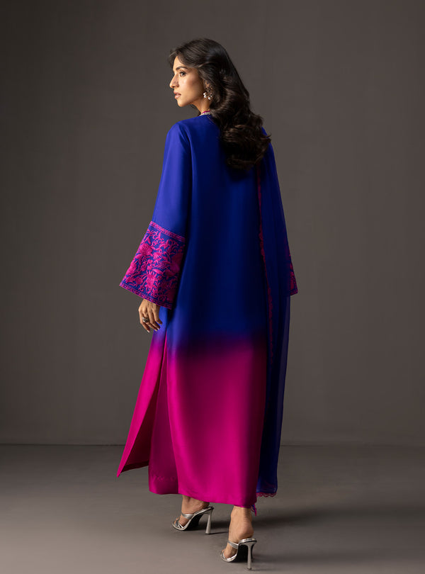 3Piece Unstitched Embroidered and Printed SIlk Suit 230