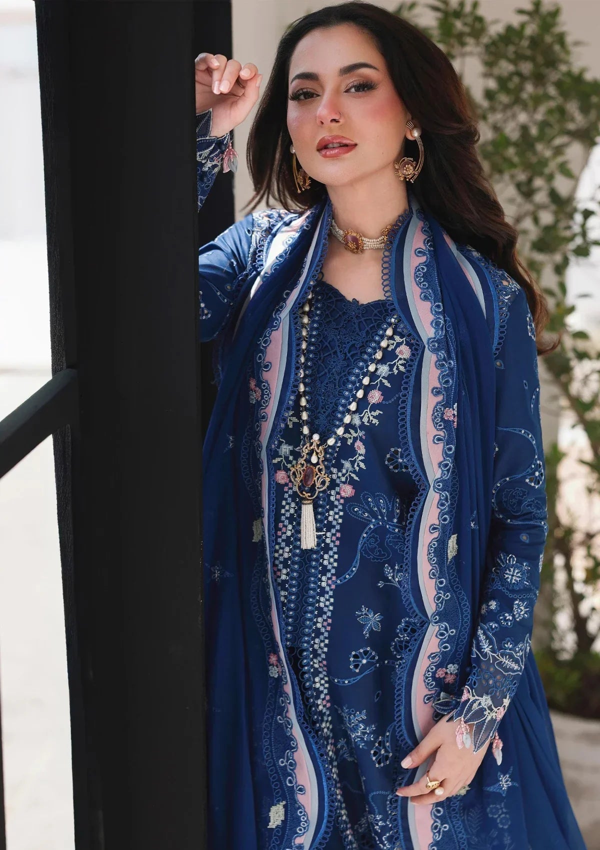 PREMIUM UNSTITCH EMBROIDERED LUXURY LAWN | UNSTITCHED 3-PIECE SUIT-713