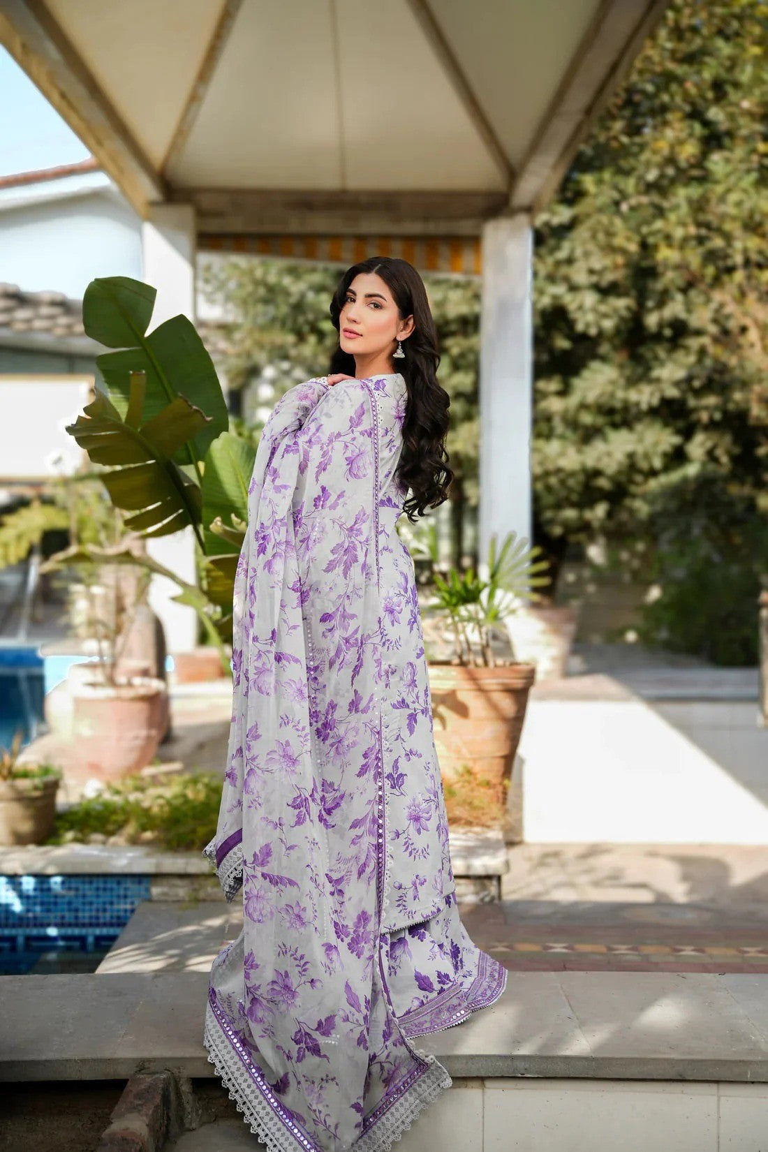 PRINTED KARANDII   EMBROIDERY UNSTITCH DRESS 3 PIECE 518W