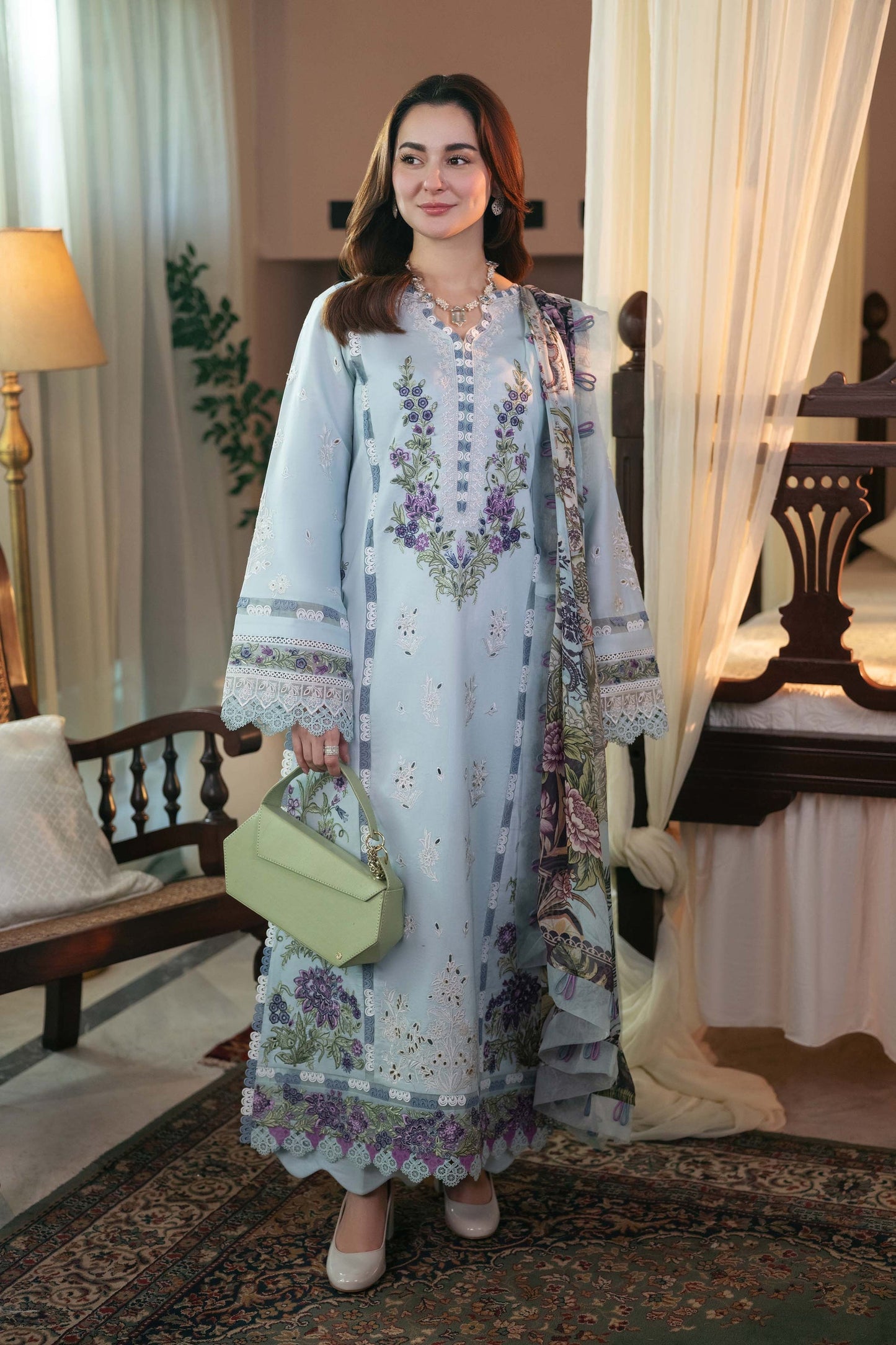 Luxury Pure Lawn Embroidered Eid Collection-500