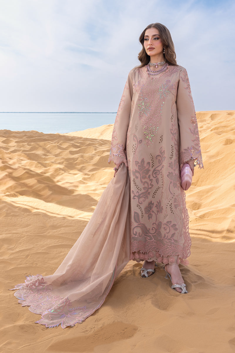Premium Embroidered Lawn Unstitched 3Pc Suit-724