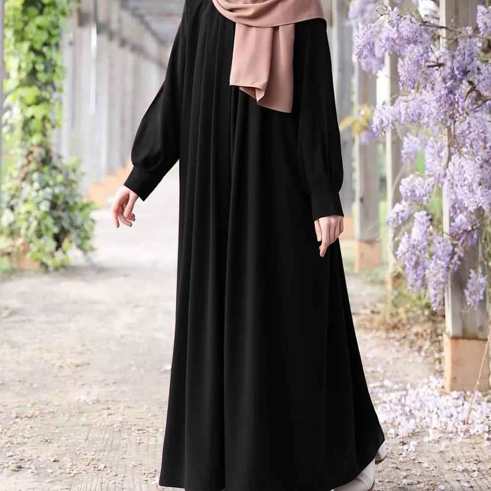 Mehrab Abaya With stylish Belt and Stroller