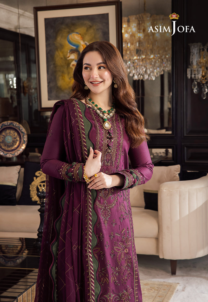 LAWN 3PC Embroidered Shirt With Chiffon Embroidered Dupatta-668